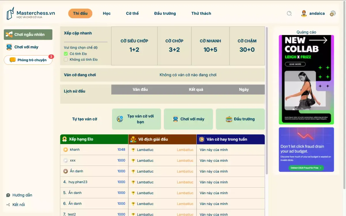 Dự án App cờ Vua MasterChess